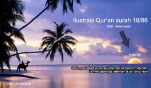 Ilustrasi cerita Dzulkarnain dalam al-Qur\'an